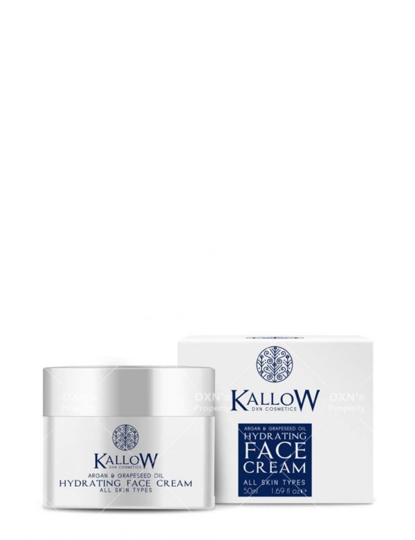 SC083_DXN Kallow – Crema hidratante facial de aceite de argán y semilla de uva 50ml